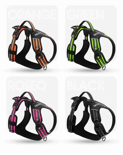 Dog Harness,No Pull Harness,Reflective No-Choke Pet PU Vest
