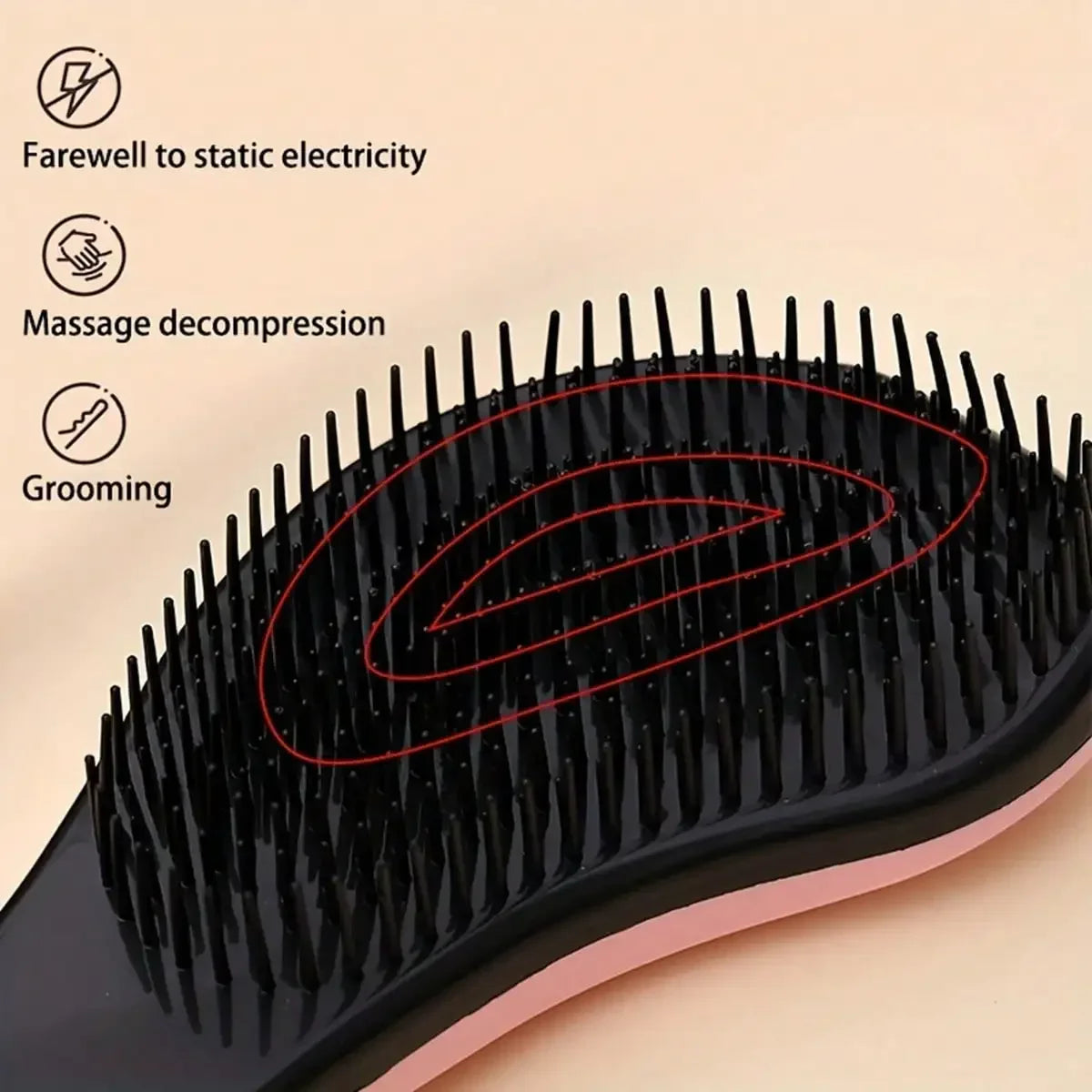 2-In-1 Dog Grooming Comb And Massage Brush Removes Hair