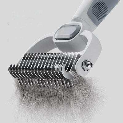 Dog Cat Grooming Brush, Double-Sided Deshedding