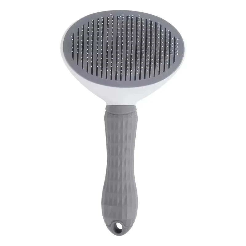 Dog Grooming Brush with Easy Clean Button, Pet Massage Comb