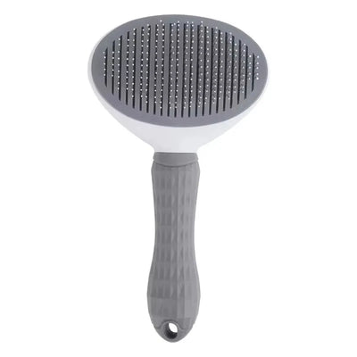 Dog Grooming Brush with Easy Clean Button, Pet Massage Comb