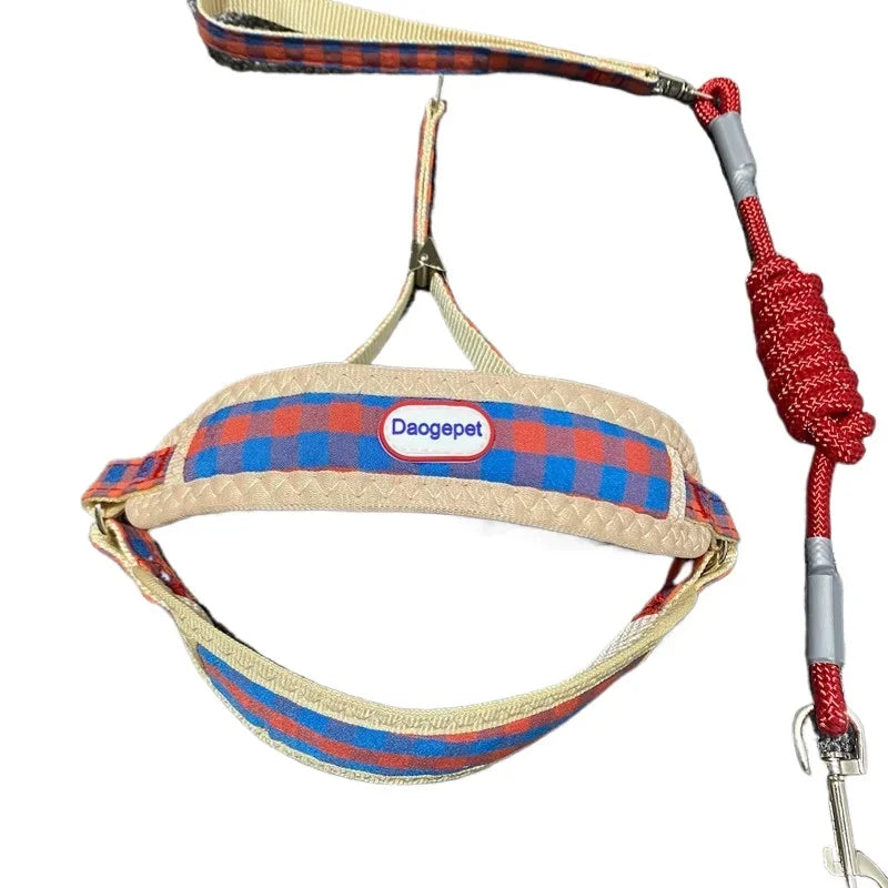 Dog Collars Harness with Leash Set Breathable Puppy Vest Chest Strap