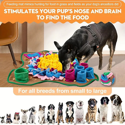 Pet Sniffing Training Mat Dogs Cats Educational Stress Relief Bite Resistant