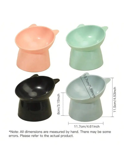 Pet Food Bowl Tilt High Bottom Neck Protector Antichoking Dog