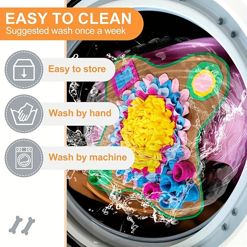 Pet Sniffing Training Mat Dogs Cats Educational Stress Relief Bite Resistant