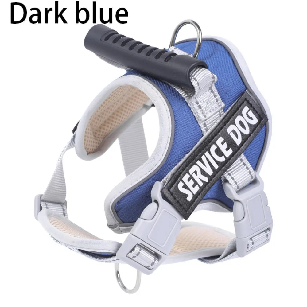 Chest Collars Adjustable Dog Harness Reflective Leash Set Reflective