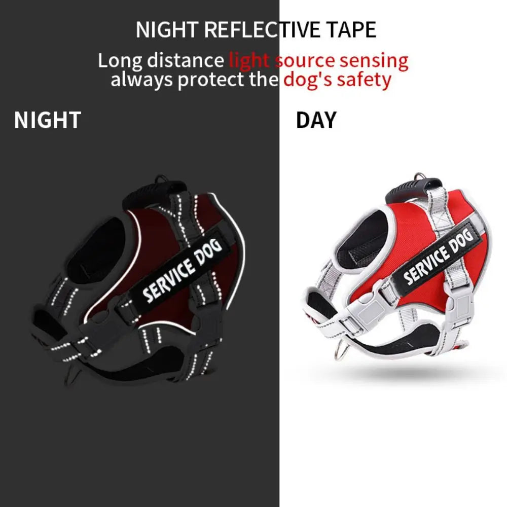 Chest Collars Adjustable Dog Harness Reflective Leash Set Reflective