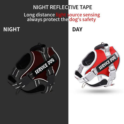Chest Collars Adjustable Dog Harness Reflective Leash Set Reflective