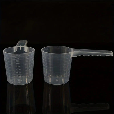 3pcs 100ml Transparent Pet Measuring Spoon With Scale Plastic Dog Feeding Shovel Pet Tableware