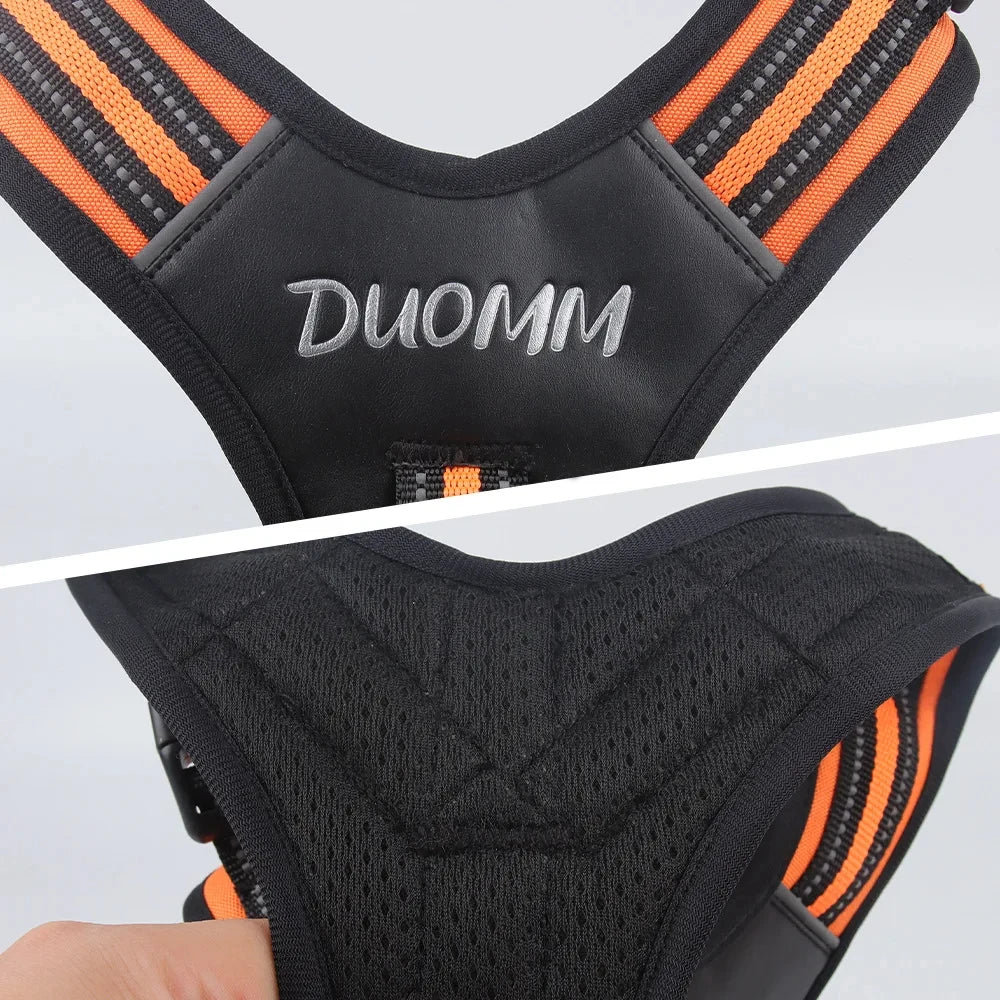 Dog Harness,No Pull Harness,Reflective No-Choke Pet PU Vest