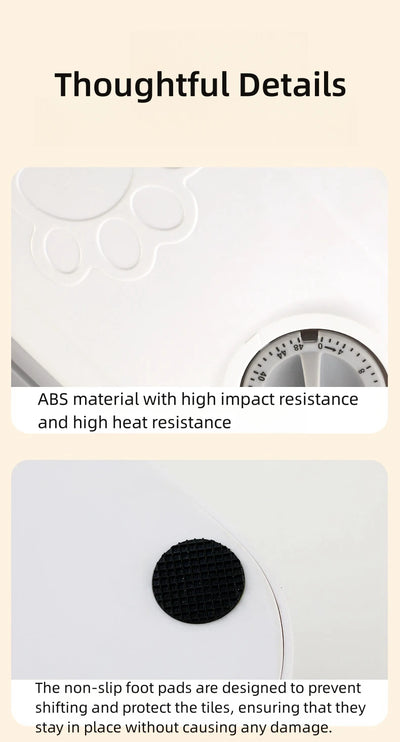 Pet Automatic Feeder Timed Quantification Separate Bowls for Dry Wet Feeding Easy to Clean Short-distance Travel Home Use