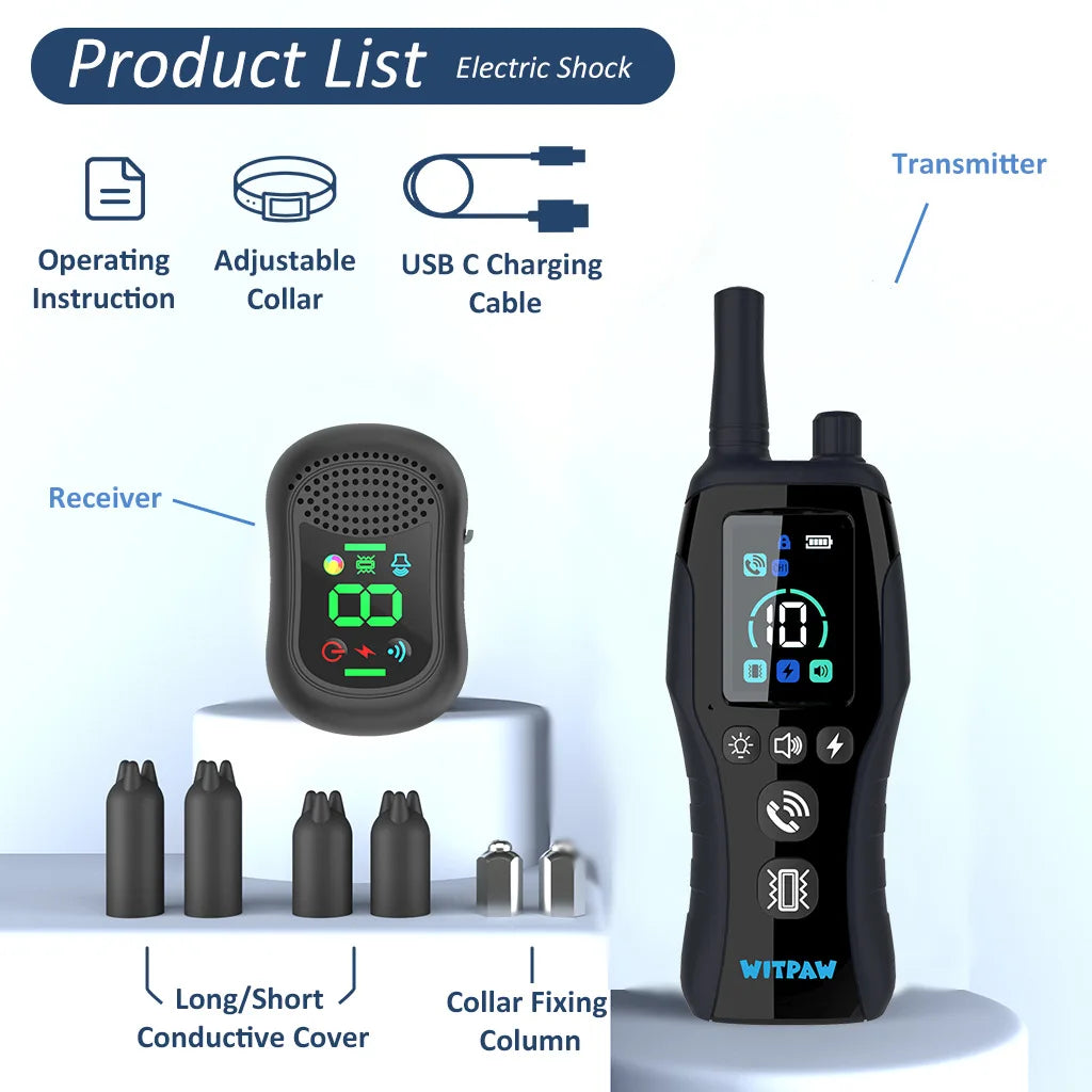 Dog Training Collar 6500FT with Remote Innovative IPX7 Waterproof