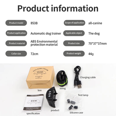 Dog Training Collar Anti-barking Collar Automatic Anti Bark Dog Collar