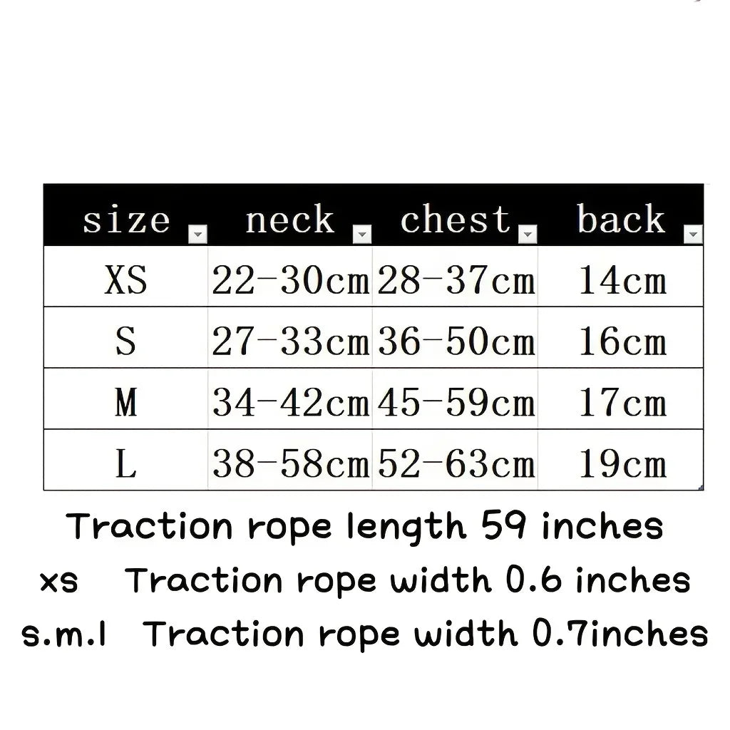 Dog Harness and Leash Set-Includes dog collar and leash