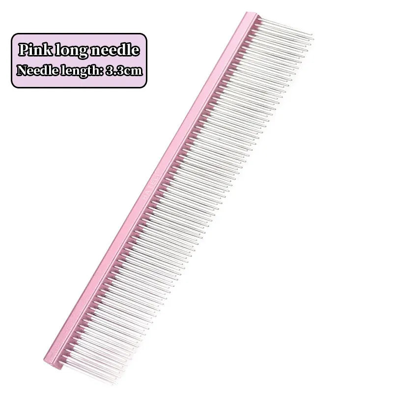 Dog Grooming 2 Row Comb Groomer Cat Stainless Steel Groomer