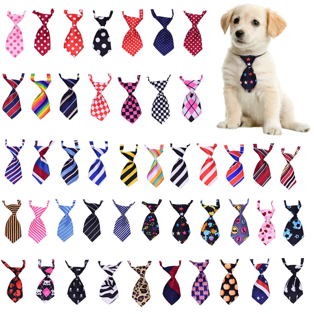 30/50PCS Dog Grooming Pets Dogs Neckties Small Dog Bowties