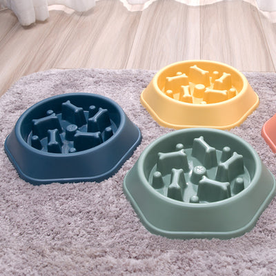 Anti - Gulping Feeding Supplies, Puppy and Cat Eating Dish