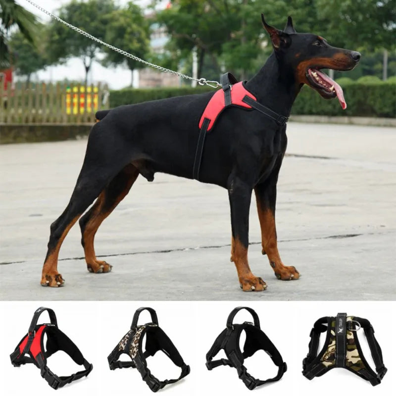 Adjustable Dog Harness Pet Large Dog Walk Out Harness Vest Collar