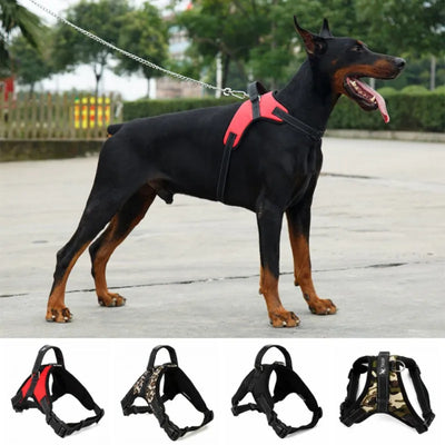 Adjustable Dog Harness Pet Large Dog Walk Out Harness Vest Collar