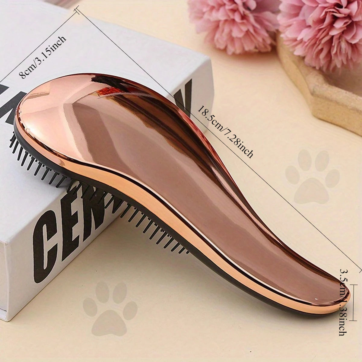 2-In-1 Dog Grooming Comb And Massage Brush Removes Hair