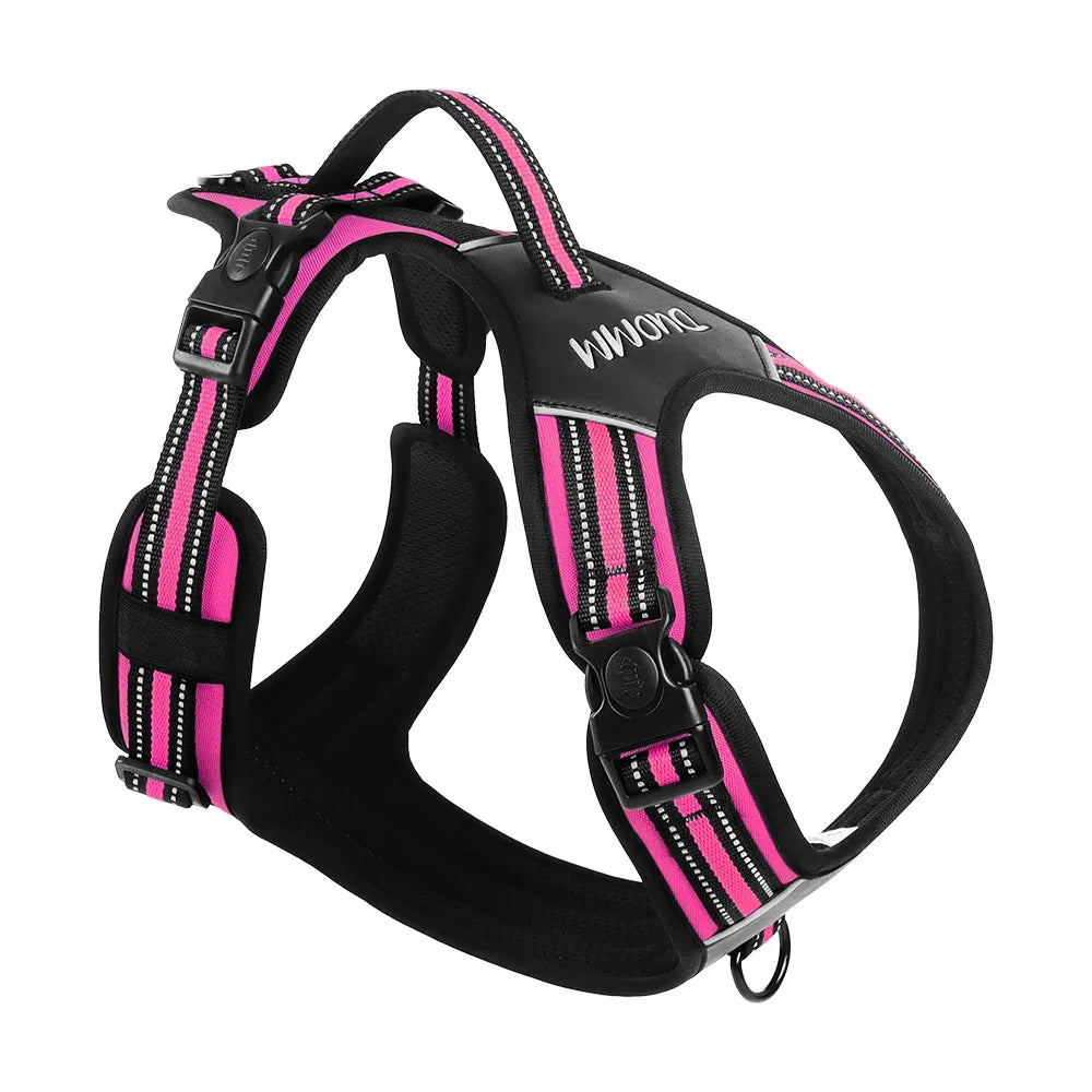 Dog Harness,No Pull Harness,Reflective No-Choke Pet PU Vest