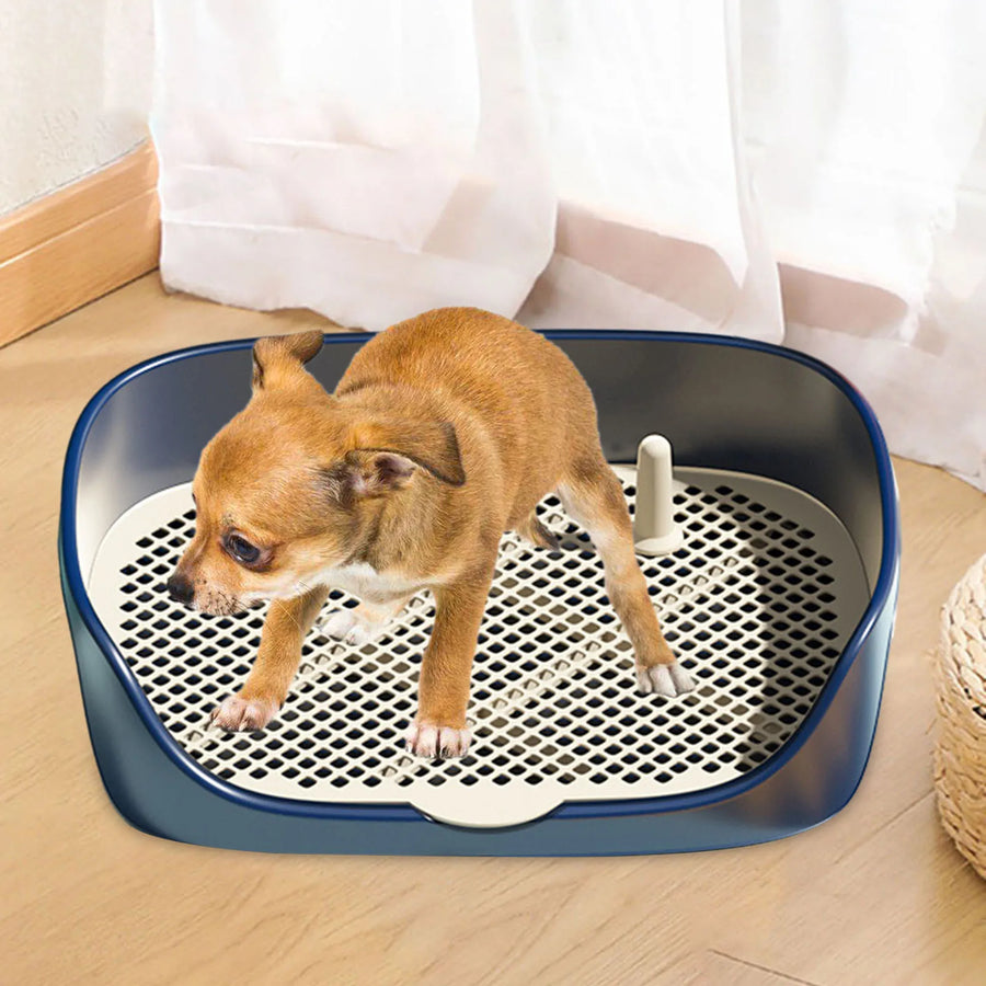 Pet Dog Toilet for Cat Portable Indoor Outdoor with Protection Wall Training