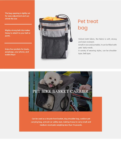 Portable Airline-Approved Dog and Cat Carrier Bag Soft Sided Puppy Travel Bag for Hiking for Small Animals Pet Carriers