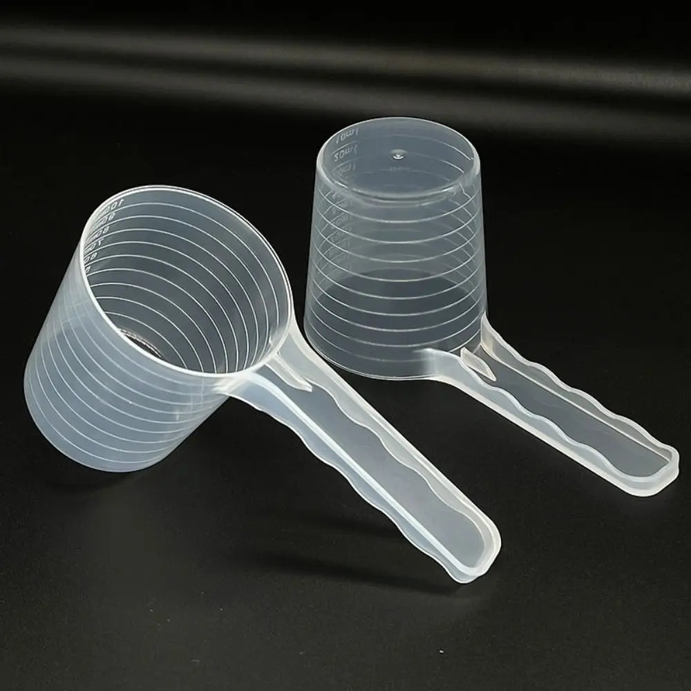 Transparent Pet Measuring Spoon With Scale, Plastic Dog Feeding
