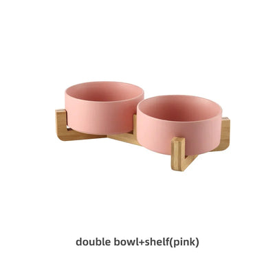 Ceramic Dog Feeding Bowl Pet Feeder Goods For Cats