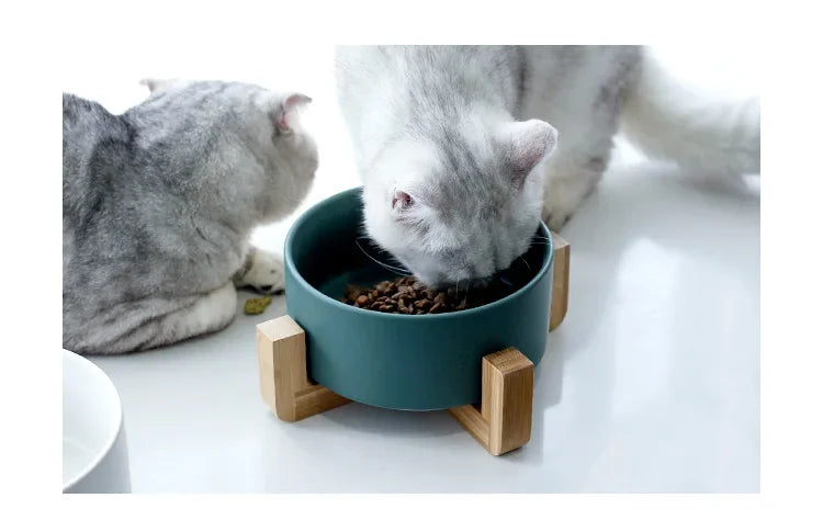 Ceramic Dog Feeding Bowl Pet Feeder Goods For Cats