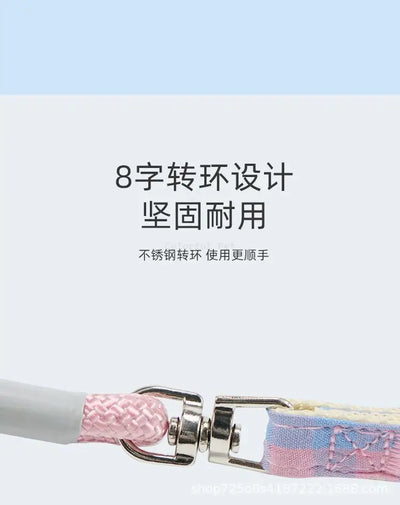 Dog Collars Harness with Leash Set Breathable Puppy Vest Chest Strap