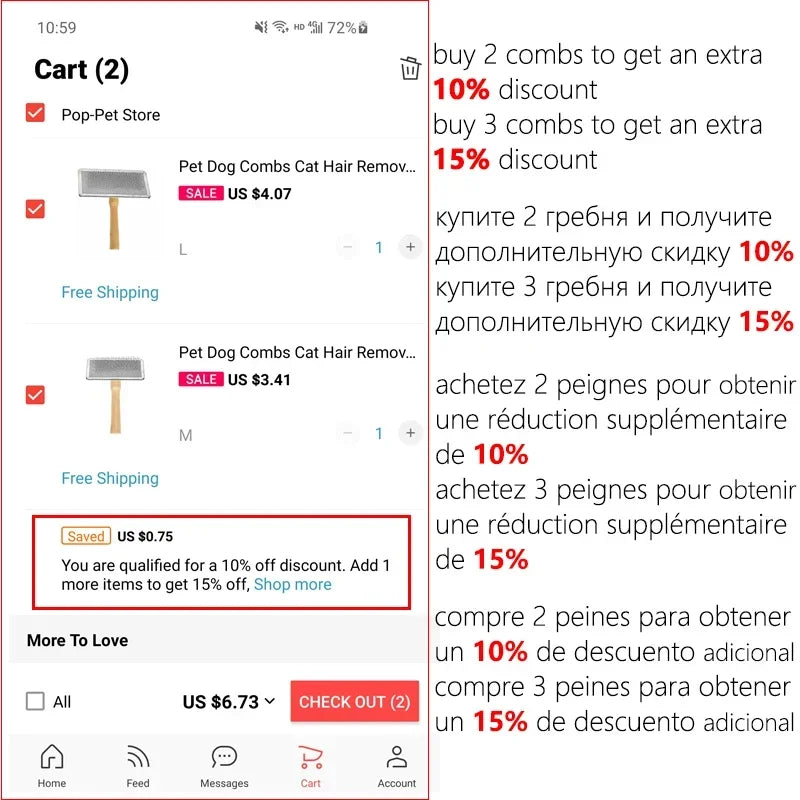 Pet Cat and Dog Grooming Supplies: Hair Remover Brush