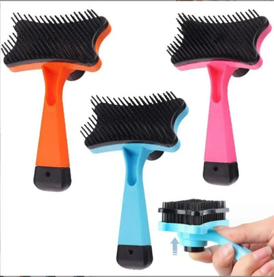 Dog Brush Cat Grooming Brush Self Cleaning Static