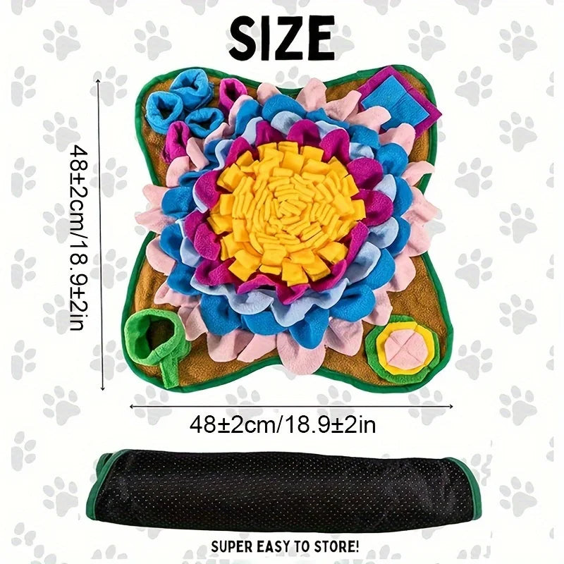 Pet Sniffing Training Mat Dogs Cats Educational Stress Relief Bite Resistant
