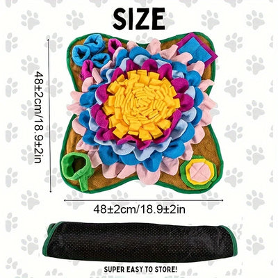 Pet Sniffing Training Mat Dogs Cats Educational Stress Relief Bite Resistant