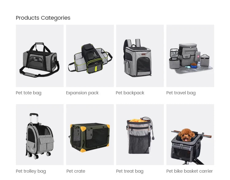 Portable Airline-Approved Dog and Cat Carrier Bag Soft Sided Puppy Travel Bag for Hiking for Small Animals Pet Carriers