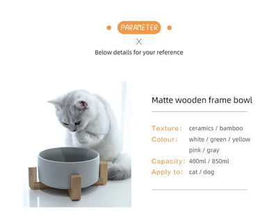 Ceramic Dog Feeding Bowl Pet Feeder Goods For Cats