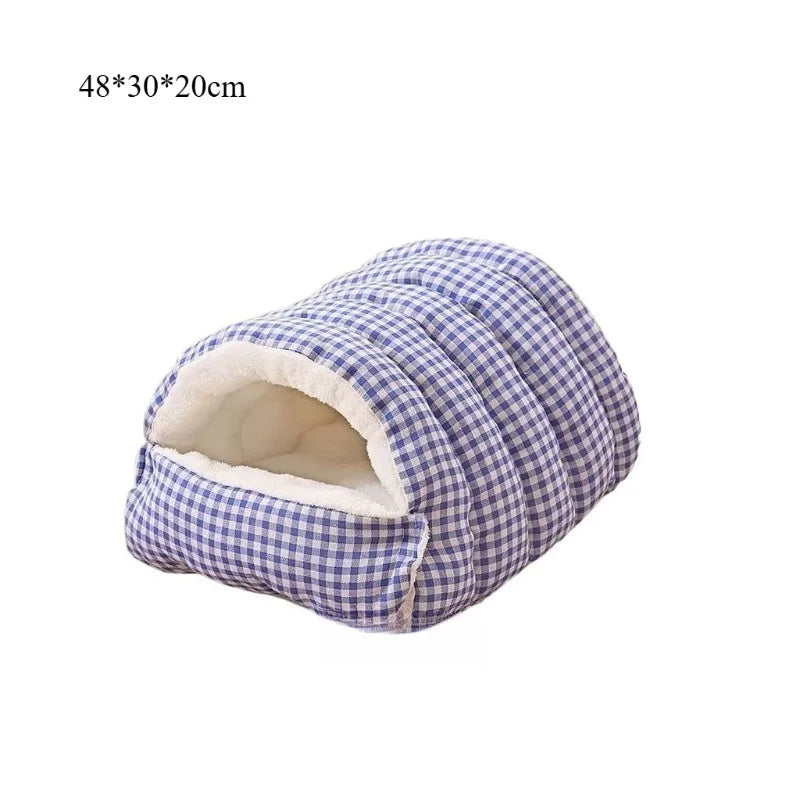 Closed Cat Bed Removable Pet Litter Four Seasons Warm Cat Litter Winter