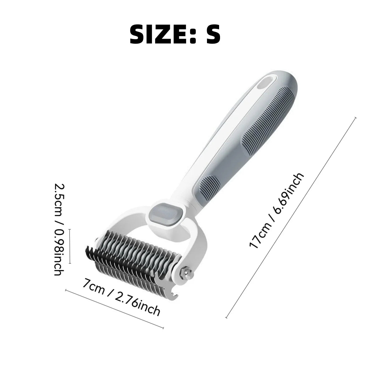 Dog Cat Grooming Brush, Double-Sided Deshedding