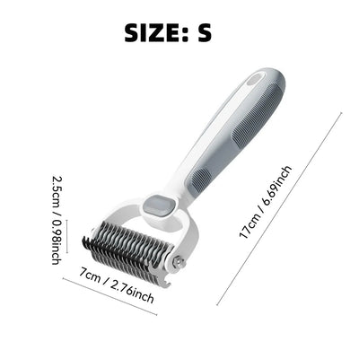 Dog Cat Grooming Brush, Double-Sided Deshedding