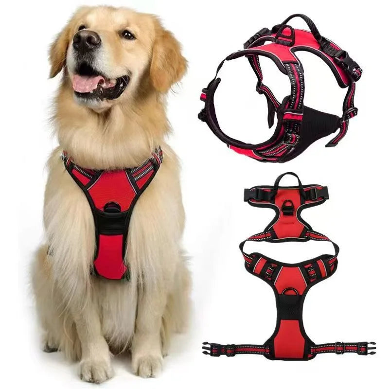 Dog Collar Harness Set Adjustable Leather Puppy