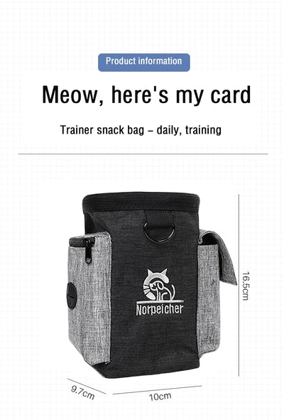 Dog outdoor training bag Dog Fanny pack therapy bag Multi-functional pet bag