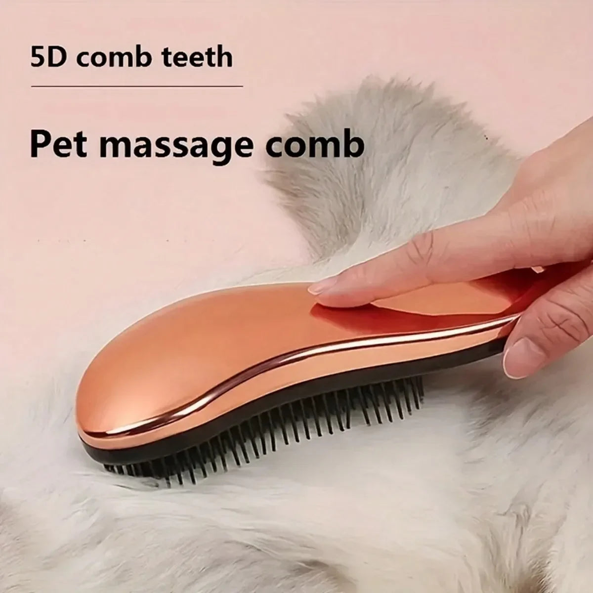 2-In-1 Dog Grooming Comb And Massage Brush Removes Hair