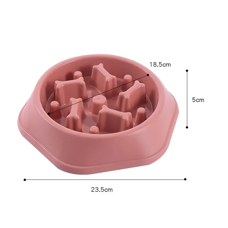 Anti - Gulping Feeding Supplies, Puppy and Cat Eating Dish