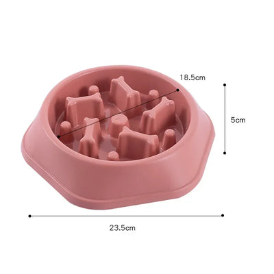 Anti - Gulping Feeding Supplies, Puppy and Cat Eating Dish