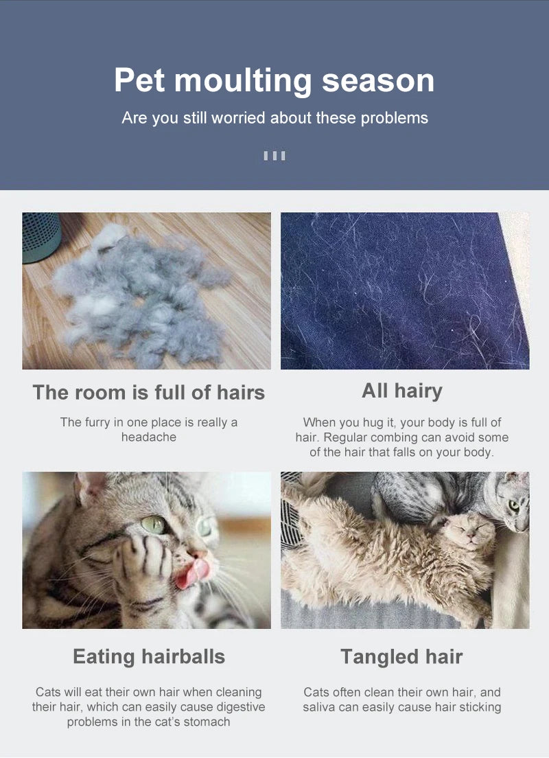 Dog Hair Remover Brush Cat Dog Hair Grooming And Care Comb