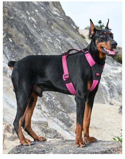 Dog Harness,No Pull Harness,Reflective No-Choke Pet PU Vest