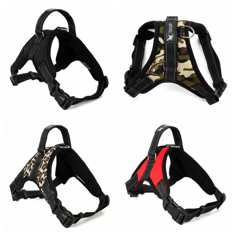 Adjustable Dog Harness Pet Large Dog Walk Out Harness Vest Collar