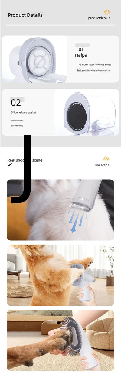 Dog Grooming Kit for Pet Include 4 Hair Clipper Combs 2.5L