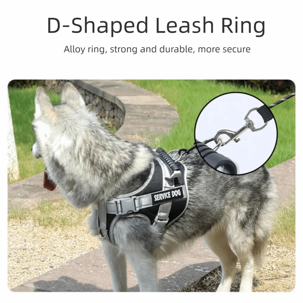 Chest Collars Adjustable Dog Harness Reflective Leash Set Reflective